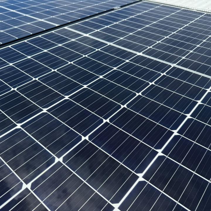 The same panels after cleaning